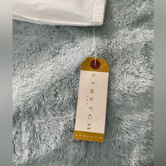 Merona NWT Women’s Blouse V Neck Solid White Button Down 3/4 Sleeve Size 20W - Picture 7 of 7